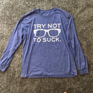 Korked chicago cubs try not to suck shirt